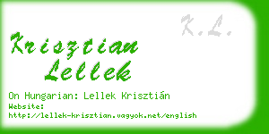 krisztian lellek business card